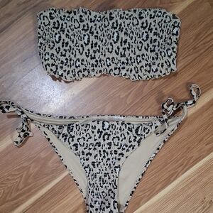 Hollister Leopard Print Bikini Set